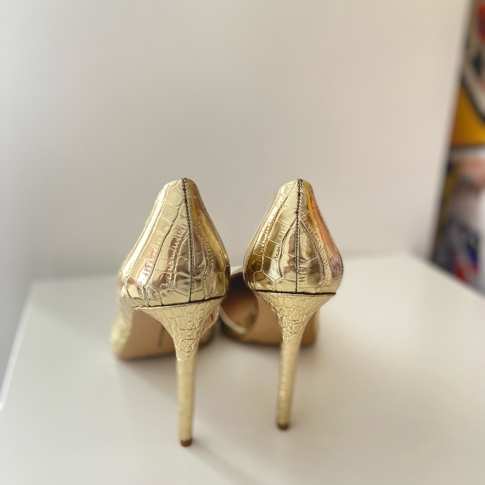 Kenjay D'Orsay Pumps Gold - Picture 3 of 5